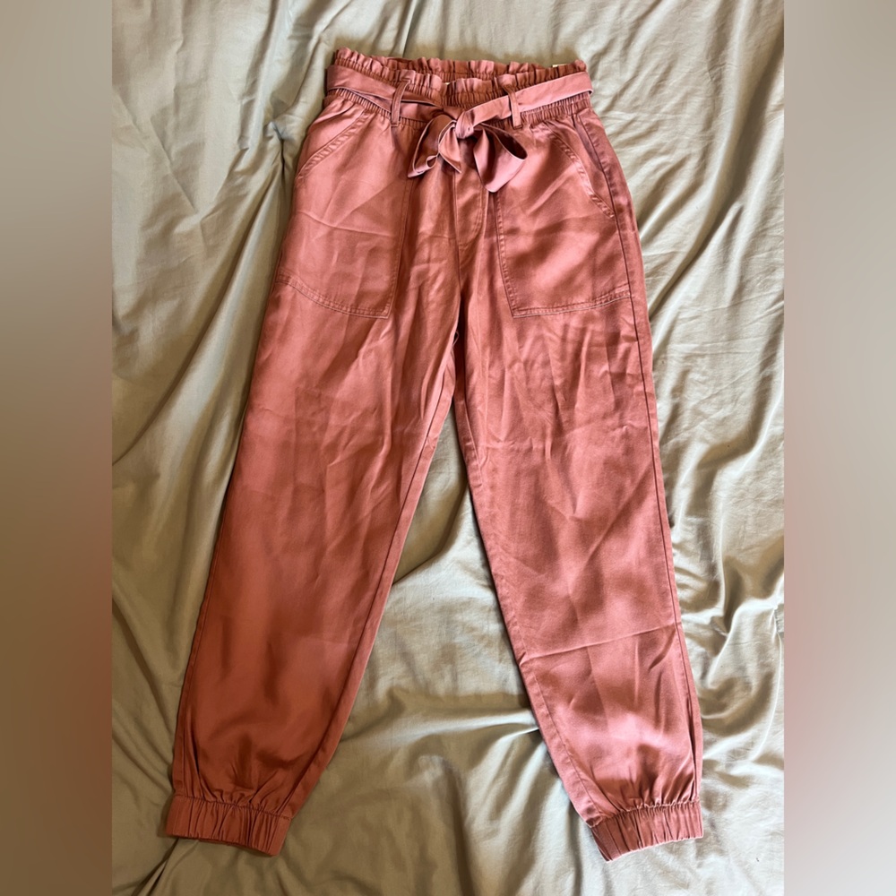 Abercrombie & Fitch Rust Pink Track Joggers